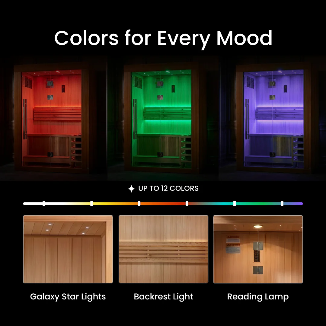 Grand Ally Traditional Indoor Sauna - 6 Person - Image 4