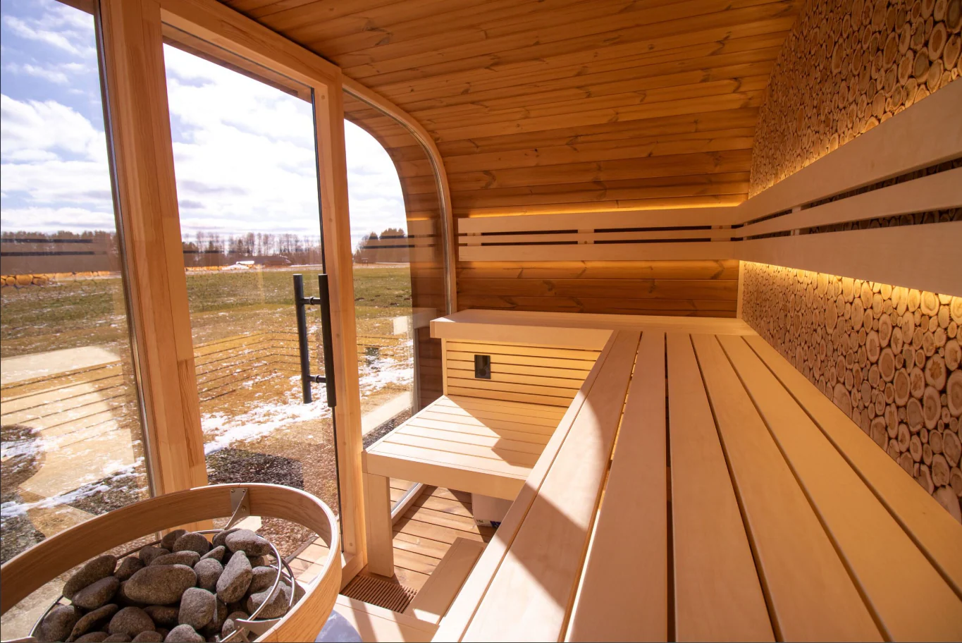 Florence Relax Traditional Outdoor Luxury Sauna - 6 Person - Image 10
