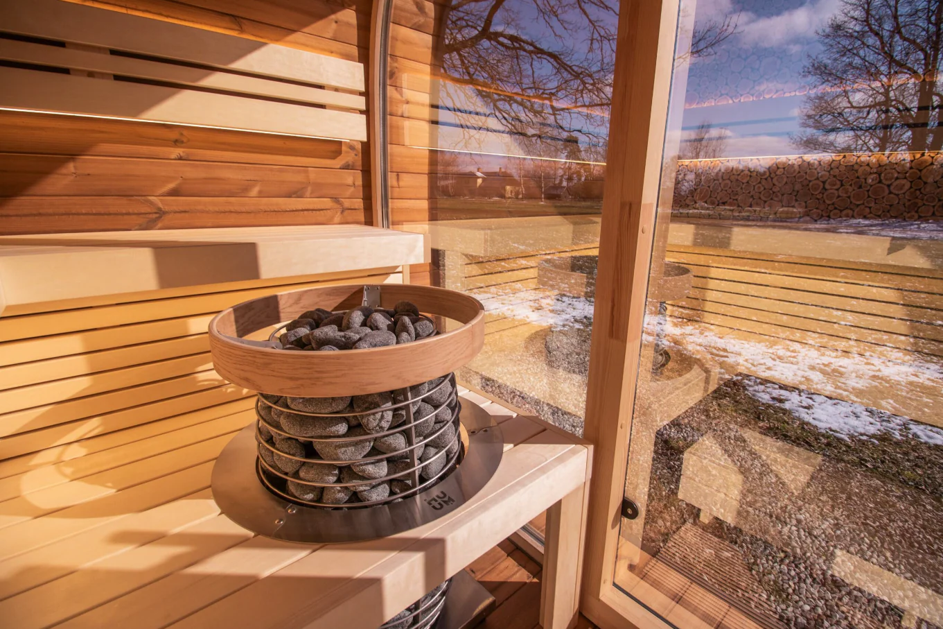 Florence Relax Traditional Outdoor Luxury Sauna - 6 Person - Image 11