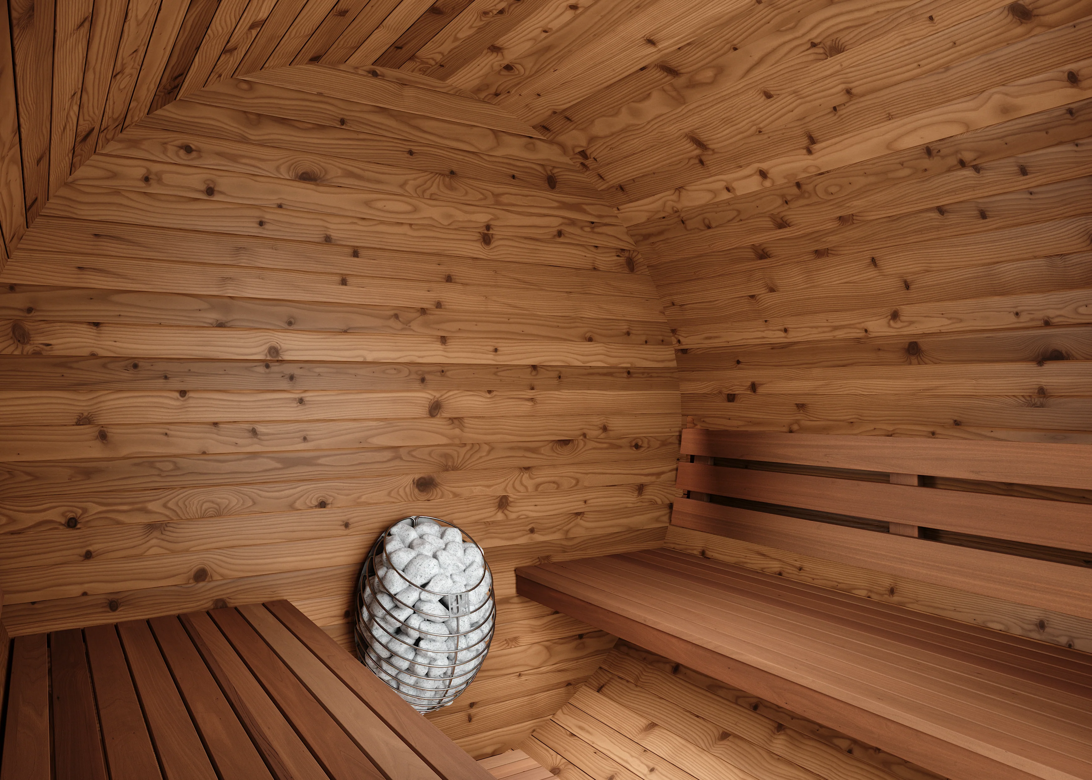 Horizon Traditional Outdoor Barrel Sauna - 6 Person - Image 12
