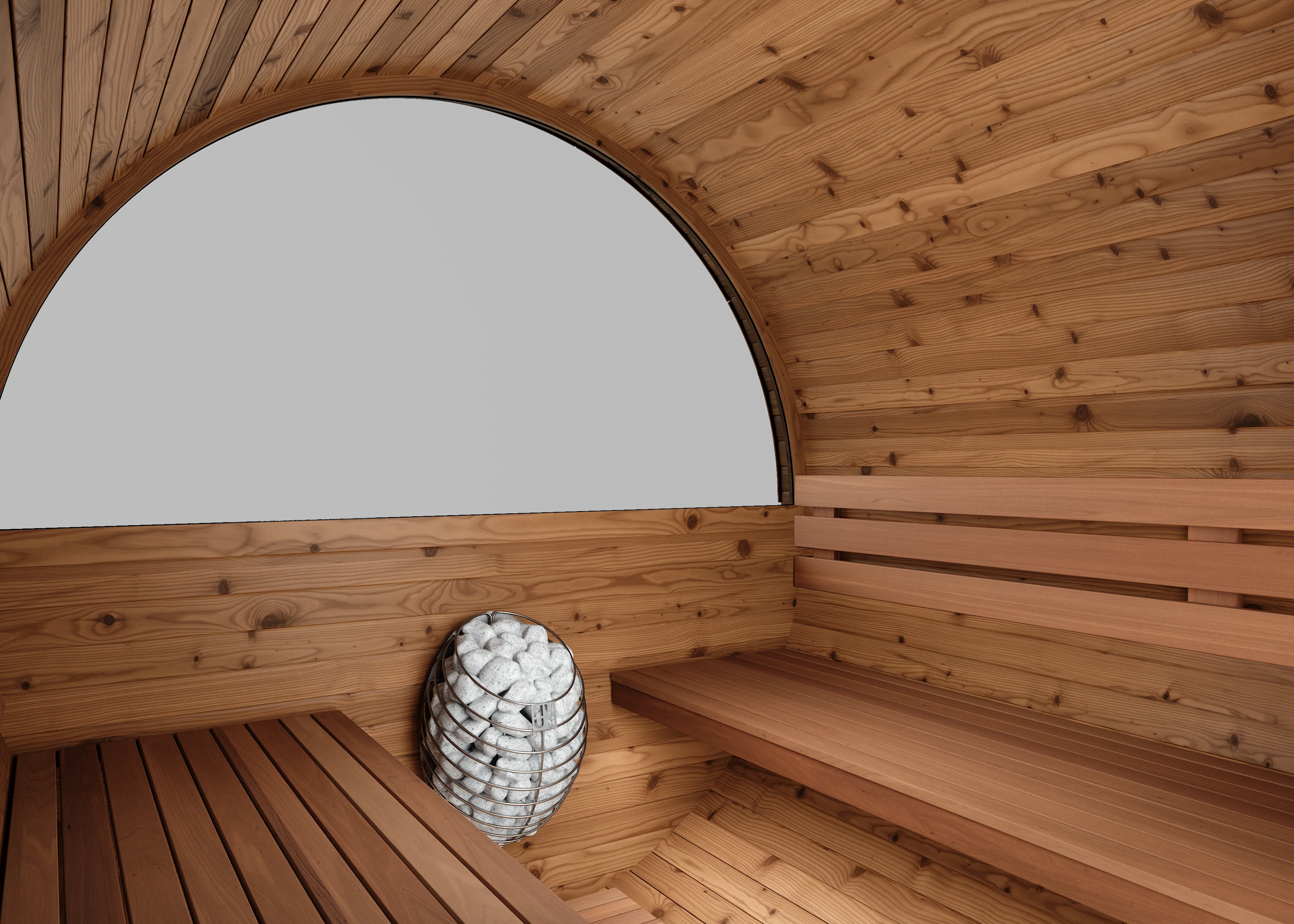 Horizon Traditional Outdoor Barrel Sauna - 6 Person - Image 13