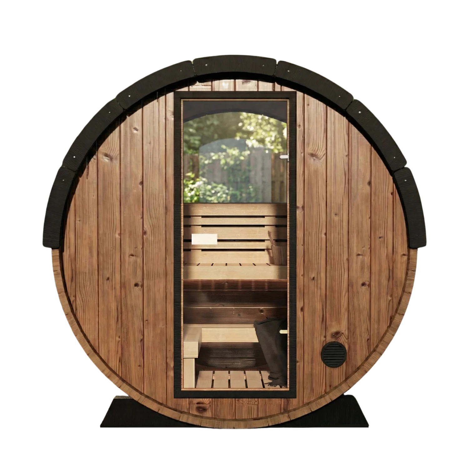 Nordic II Traditional Outdoor Barrel Sauna - 3 Person - Image 7