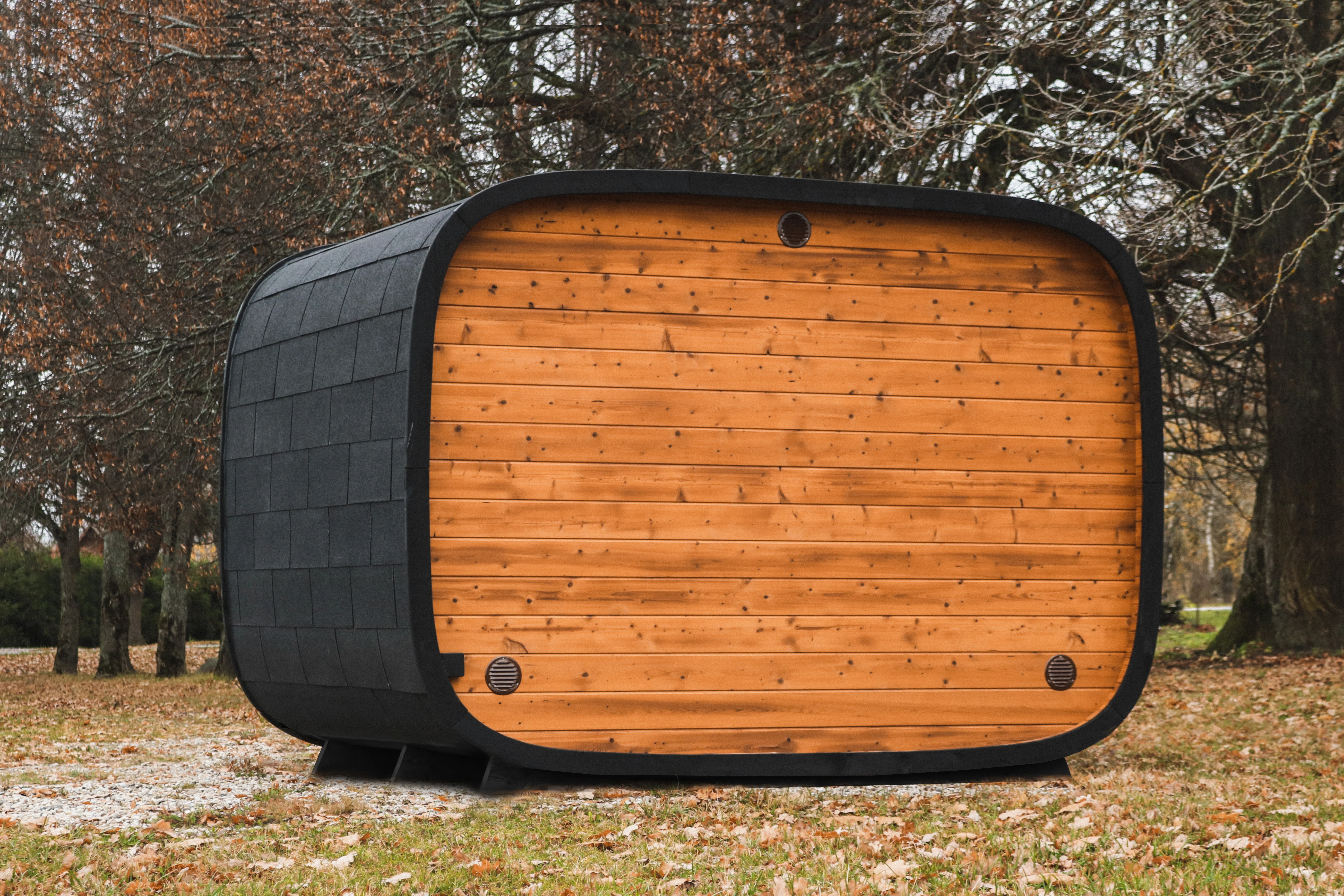 Santorini Double Traditional Outdoor Luxury Sauna - 5 Person - Image 6
