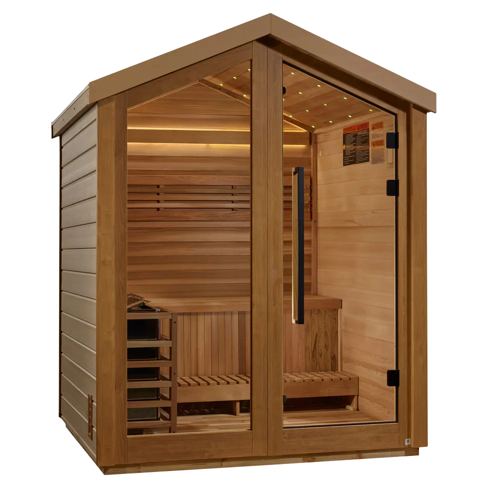Solis Traditional Outdoor Sauna - 3 Person - Image 3