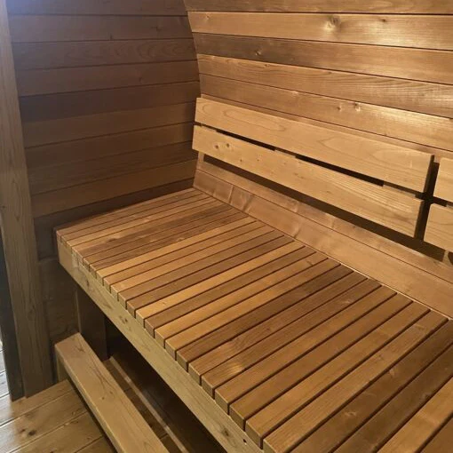 Stellar Traditional Outdoor Barrel Sauna - 6 Person - Image 10