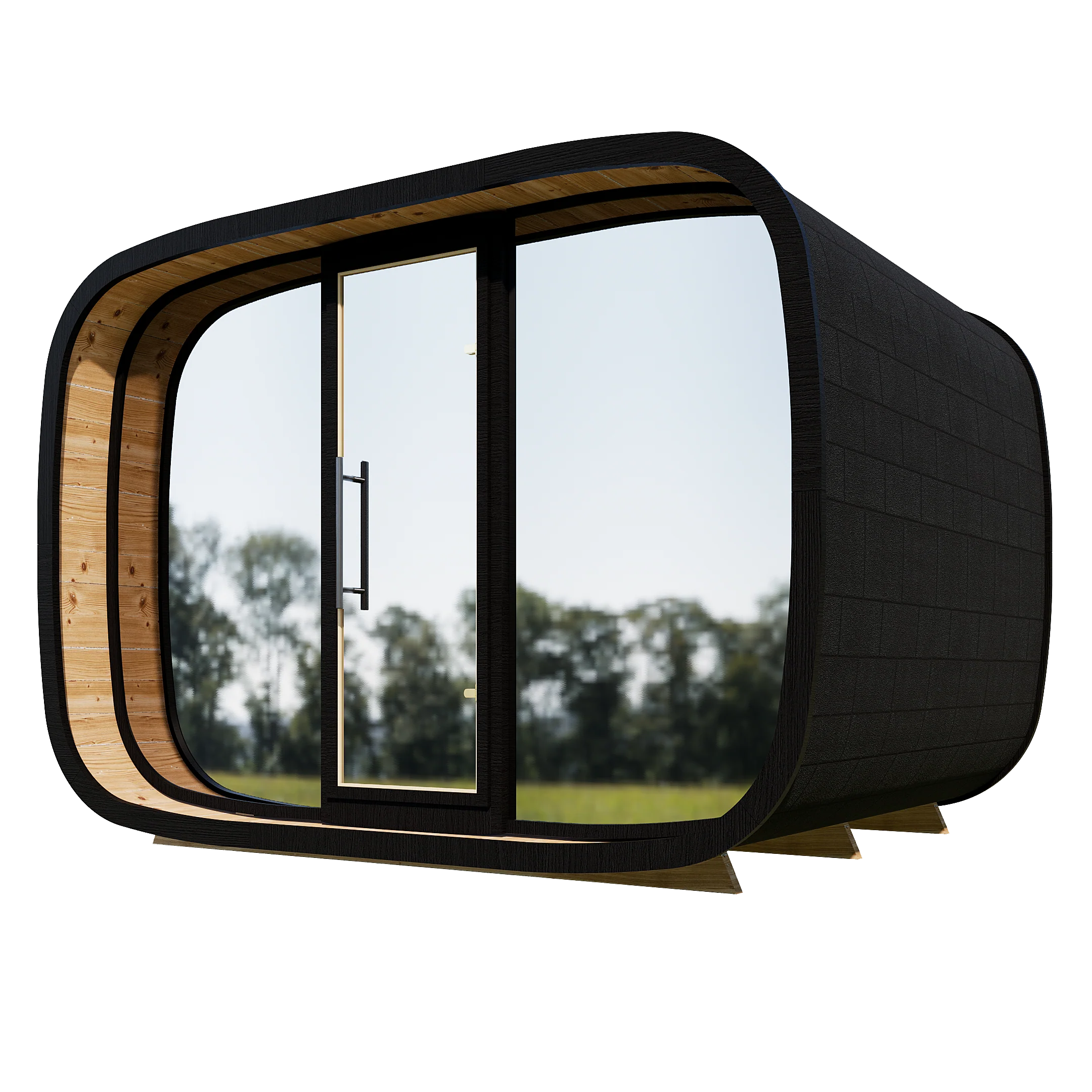 Vienna Single Traditional Outdoor Luxury Sauna - 8 Person - Image 3